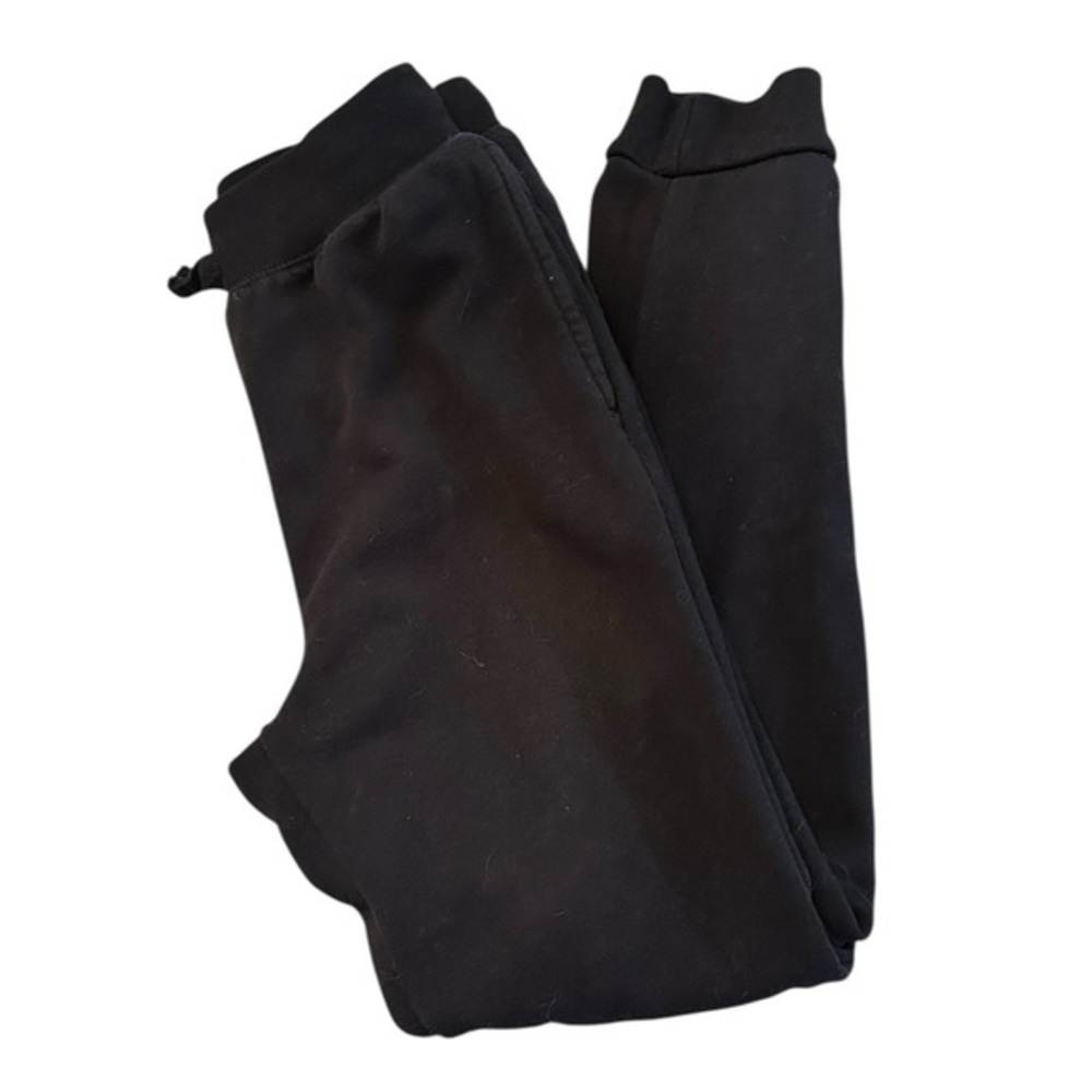 Children’s Place Fleece Joggers - Boys Large Size10/12 - Black Athletic